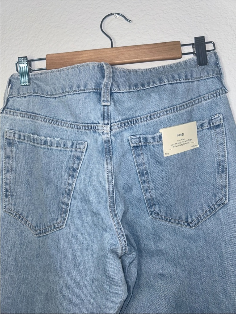 Hollister Light Wash Baggy Denim Jeans